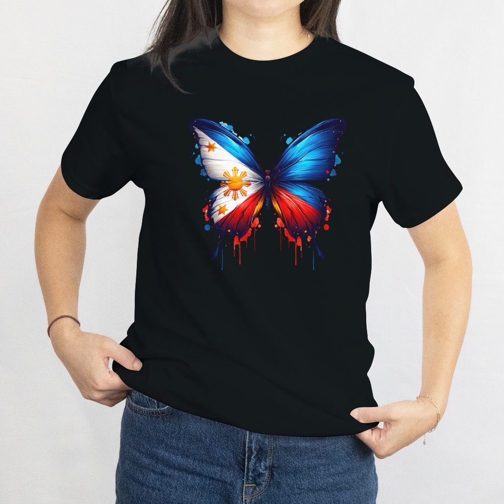 FILIPINO PRIDE CUSTOMIZED T-SHIRT. 100% COTTON.